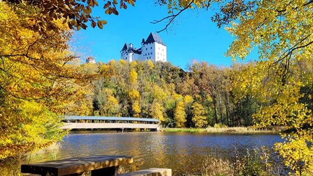 Goldener Oktober im thüringischen Schleiz