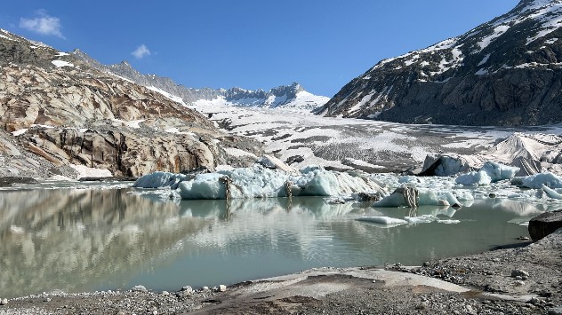 Gletscherzunge des Rhonegletscher
