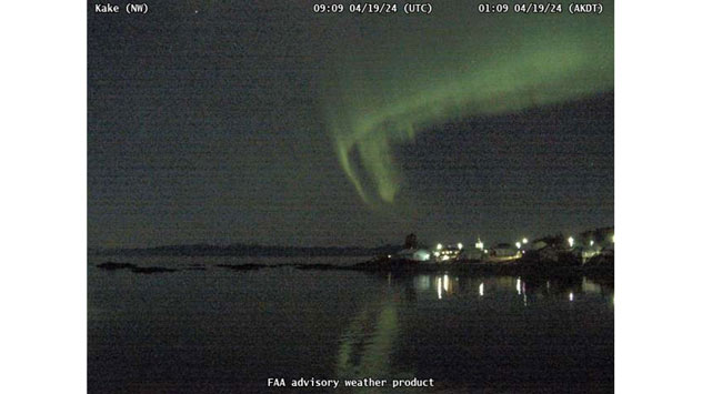 FAA webcam of auroras