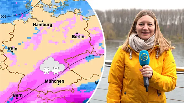 Annika Jacob erklärt, wie das Wetter in der neuen Woche wird. Auch Schnee spielt dabei eine Rolle.