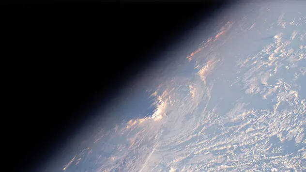 Bild: NASA/ KEPLER ISS Abendrot ISS Weltall