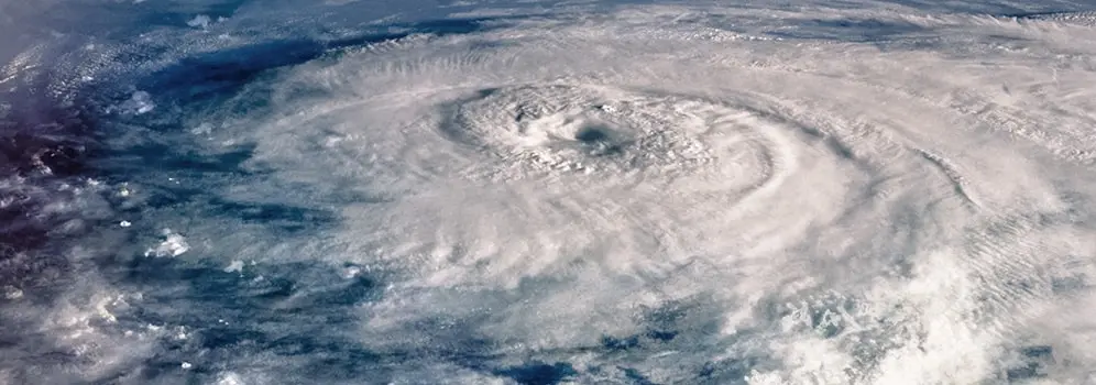 Taifun Tropensturm vor den Philippinen