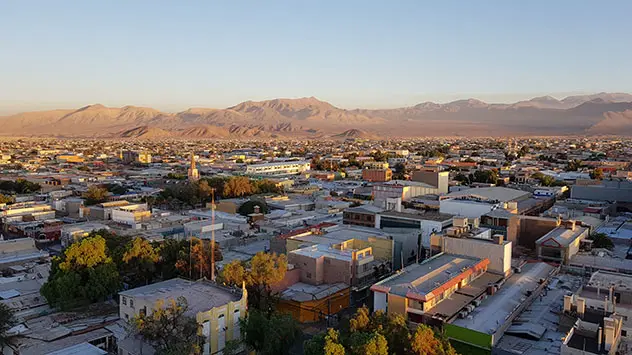 Der Blick über die Stadt Calama