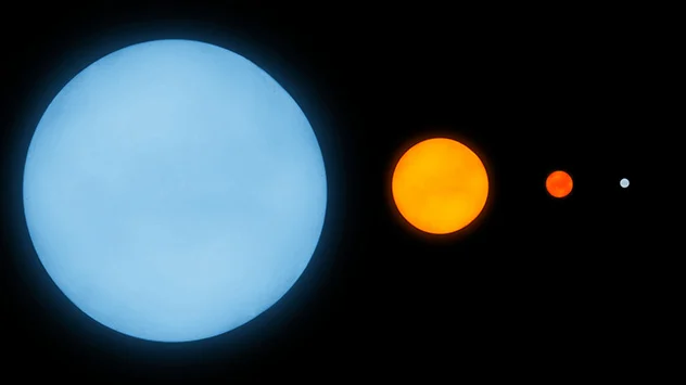 Größenvergleich der Sterne