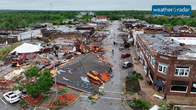 Sulphur, Oklahoma tornado damage Jonathan Petramala. 