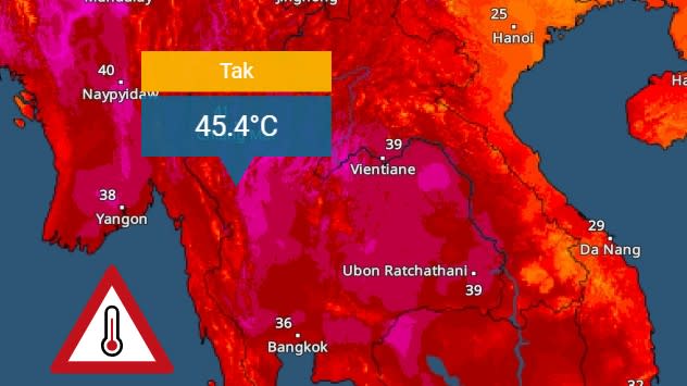 New national record Extreme heat in Thailand Weather News