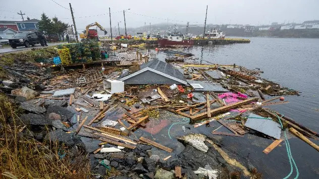 Devastation extended all the way from Nova Scotia's eastern mainland to Cape Breton, Prince Edward Island and southwestern Newfoundland