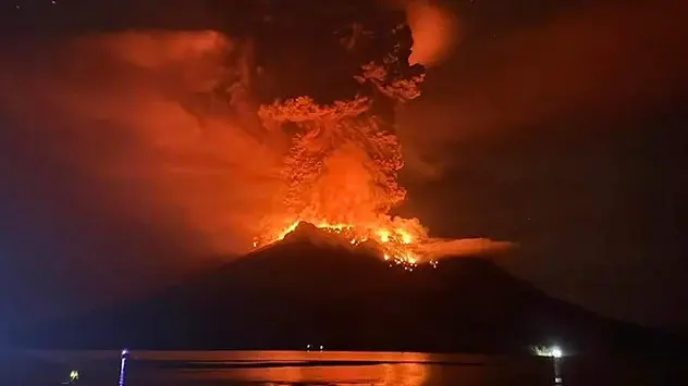 The island volcano Ruang has erupted in Indonesia.