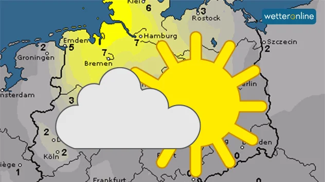 Im Laufe der Woche bekommen wir die Sonne etwas häufiger zu Gesicht als zuletzt.