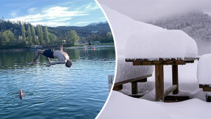 Baden und Schnee (c) WetterOnline