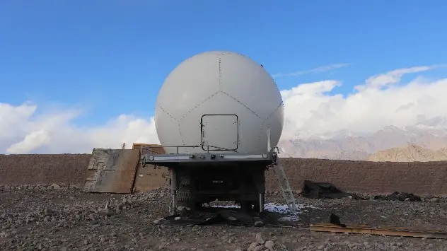 Doppler weather radar station operated by Government of India MoES and meteorological department of Leh