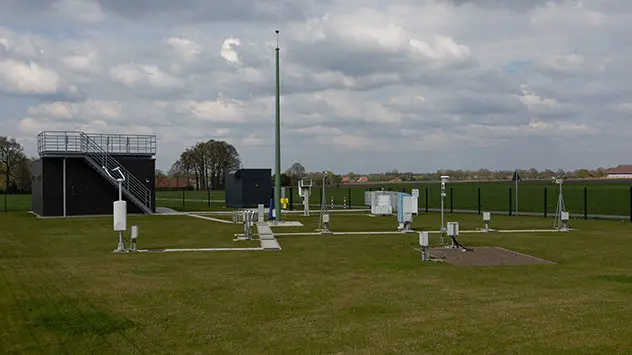 Bild: dpa Die Wetterstation des Deutschen Wetterdienstes in Lingen hat einen neuen Standort bezogen.
