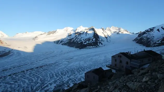 Die Gletscher in den Schweizer Alpen sind blank wie selten.