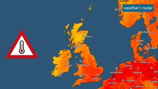 temperatureradar heatwave UK