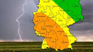 Unwettergefahr durch Gewitter mit Starkregen am Donnerstag