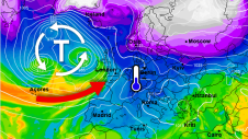 Im Laufe der nächsten Woche bringt ein Tief über dem Atlantik mehr Bewegung ins Wetter. Die milde Luft kommt immer näher. 