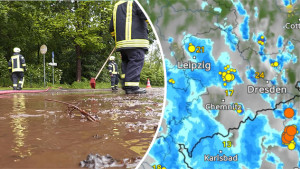 Überschwemmungen in Sachsen und WetterRadar