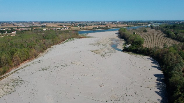 River Po, Italy, August 2022