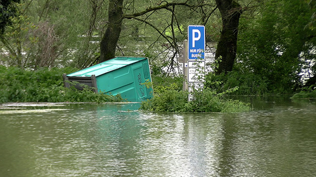 Hochwasser in Kelheim an der Donau