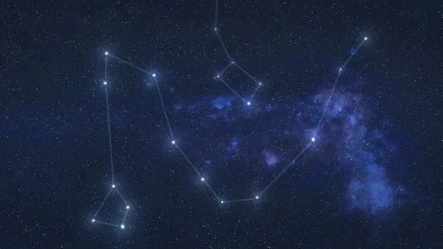 Constelația Dragonului (Draco), aflată lângă Ursa Minor, de unde par că provin meteorii.