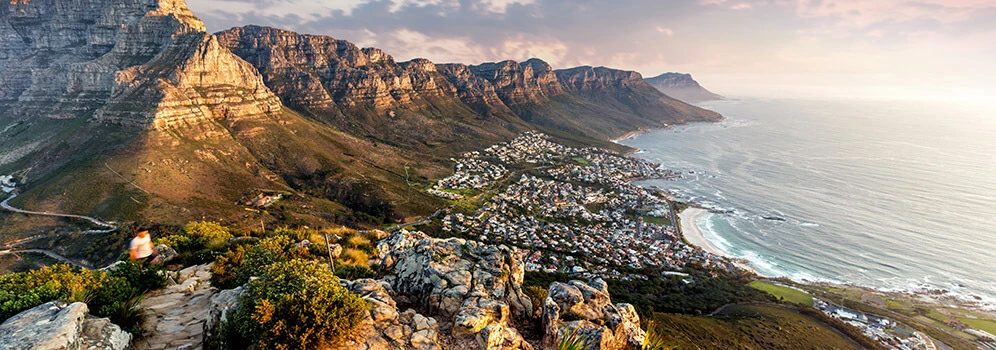 Blick vom Tafelberg über Kapstadt