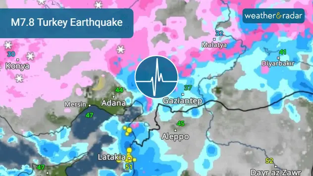 A M7.8 Earthquake with subsequent smaller quakes have hit Turkey.