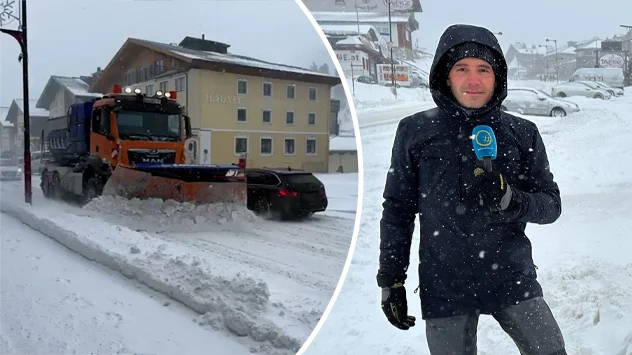 Winterwetter in den Alpen. Marco Kaschuba berichtet aus Obertauern. 
