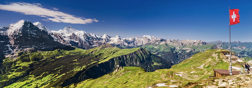 Blick vom Faulhorn auf Eiger, Mönch und Jungfrau