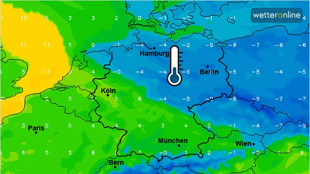 Karte gefühlte Temperatur