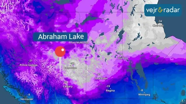 In the province of Alberta, temperatures have been below -30C.