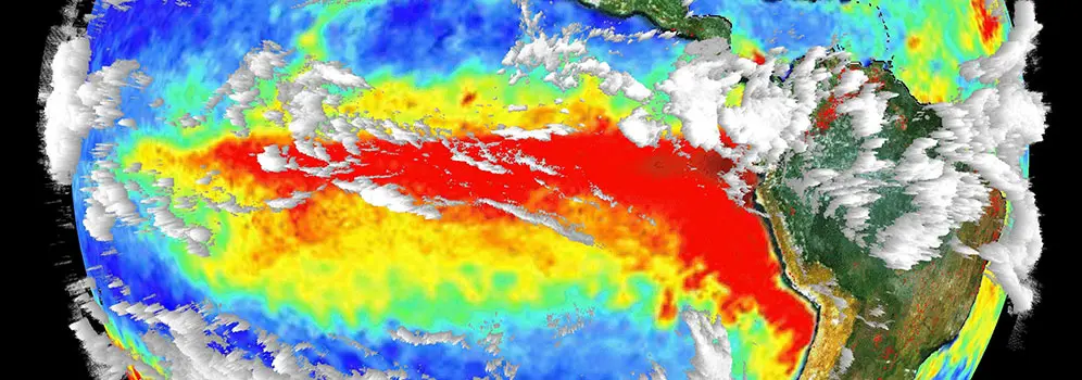 Der El Nino sorgt für einen Wechsel der Wassertemperaturen im Ostpazifik. 