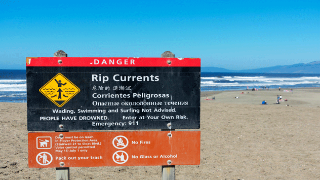 Rip current safety