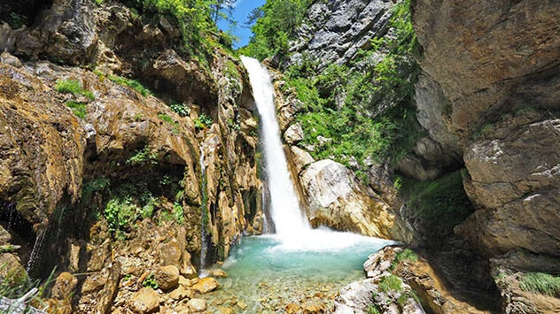 Die Wasserfälle in der Tscheppaschlucht