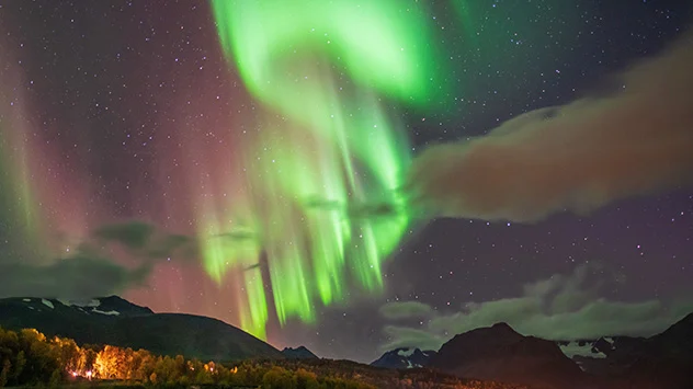 Spektakuläres Naturschauspiel im Norden Norwegens. 