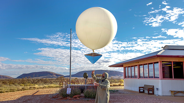 Weather balloons in the sky - Let go twice daily, everyday of the year ...