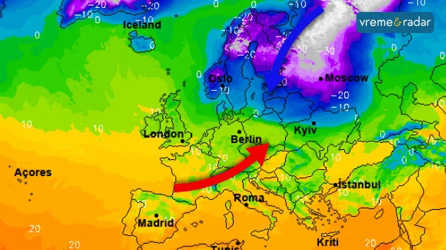 Temperatura u Evropi