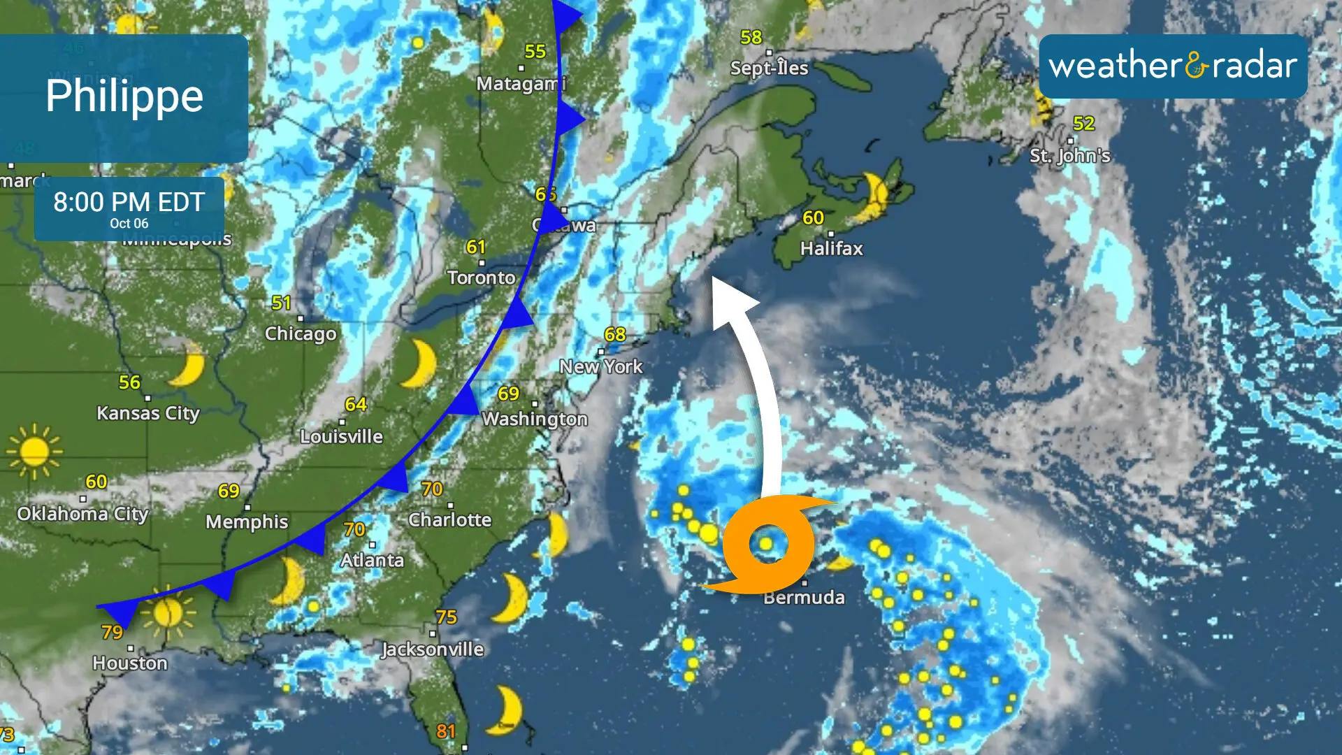 Tropical Storm Philippe heads for Bermuda as hurricane center tracks new  system – Orlando Sentinel