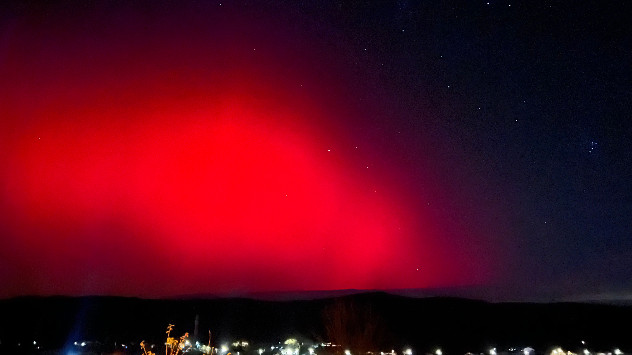 Aurora boreală, fotografiată în Cluj