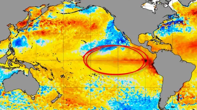 El Niño începe să se manifeste în estul Oceanului Pacific.