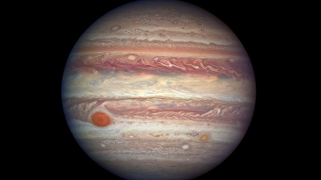 Jupiter ist der größte Planet unseres Sonnensystems.