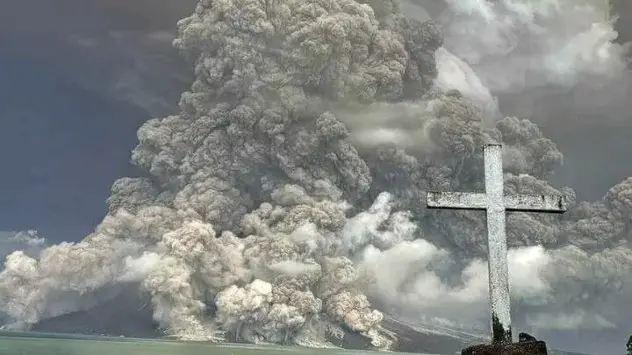 vulcano, eruzione, terra, geologia, indonesia