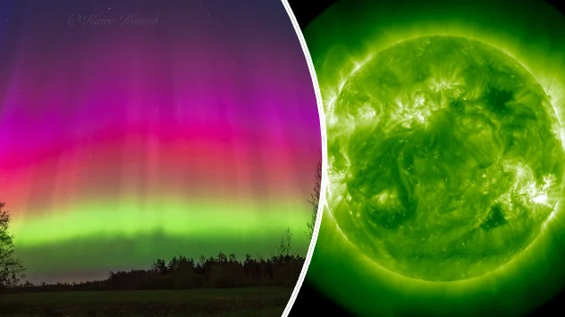 Aurora i solarna oluja