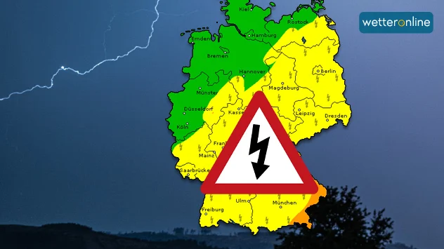 Am Freitag entladen sich in einigen Regionen kräftige Gewitter, örtlich besteht Unwettergefahr.