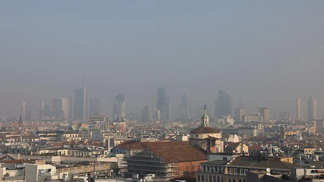 Smog v italském Miláně.