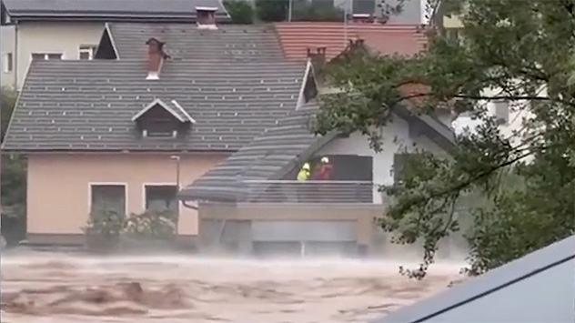 Hochwasser Slowenien