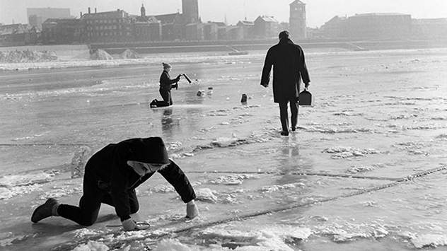 Der Winter 1962/63 ist der kälteste des 20. Jahrhunderts gewesen. 