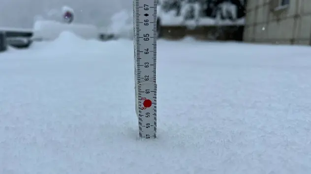 Viel Neuschnee am 11. März in der Region um Zermatt.