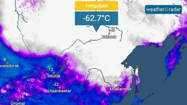 Sibirien TemperaturRadar