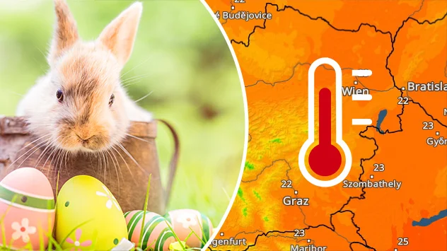 Osterhase und TemperaturRadar