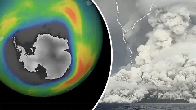 Ozonloch über Antarktis